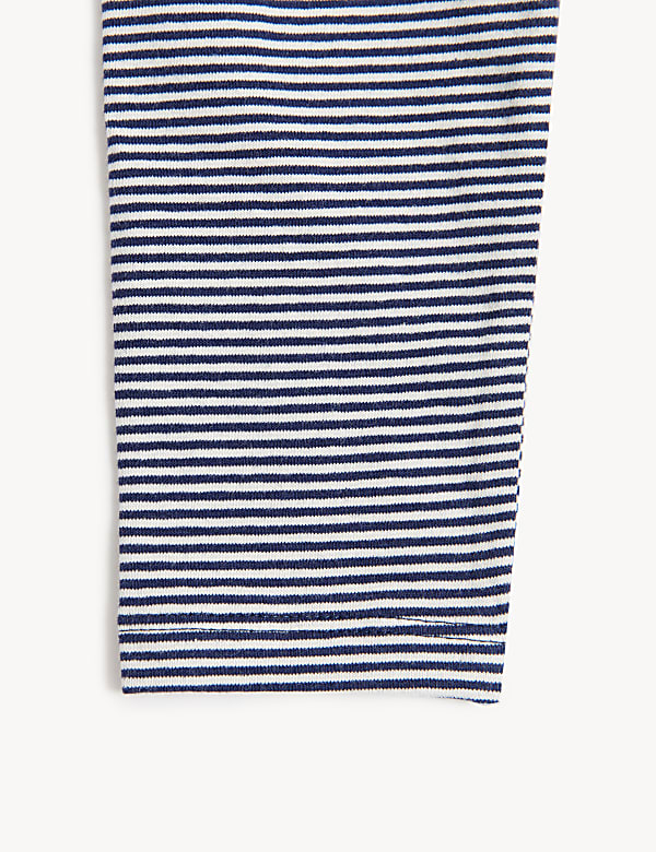 Cotton Rich Striped Leggings