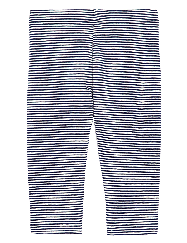 Cotton Rich Striped Leggings