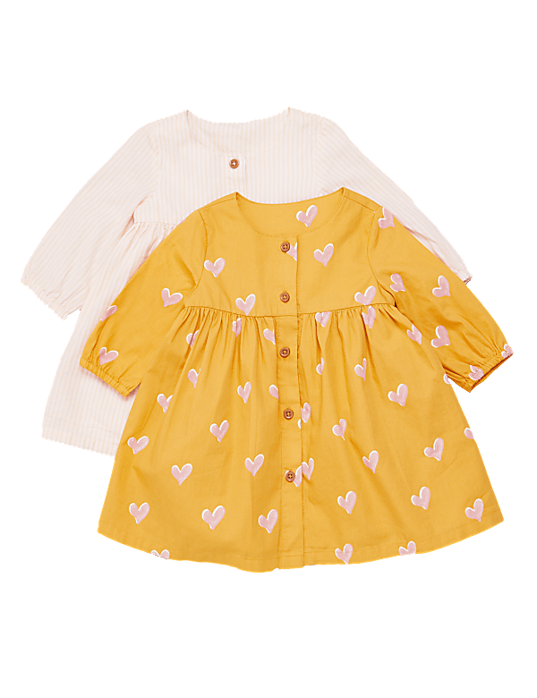 2pk Pure Cotton Dresses