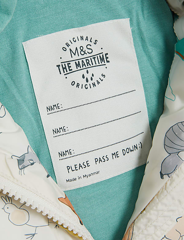 Animal Print Hooded Jacket