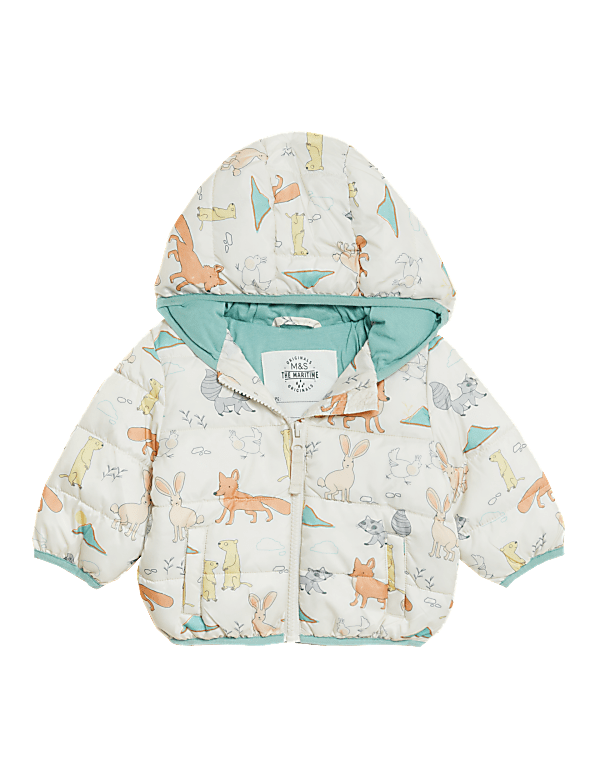 Animal Print Hooded Jacket