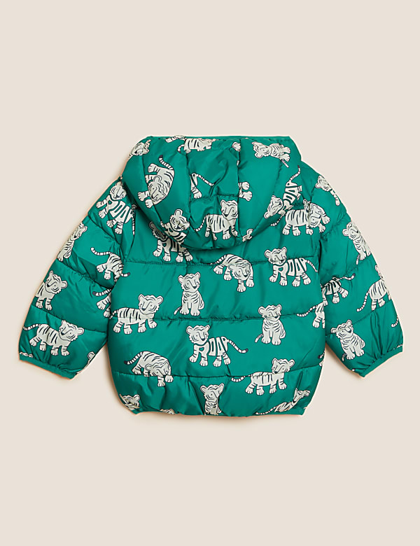 Lightweight Printed Tiger Padded Jacket