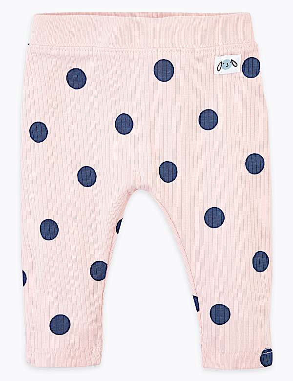 Cotton Ribbed Leggings (0-36 Mths)