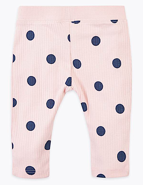 Cotton Ribbed Leggings (0-36 Mths)