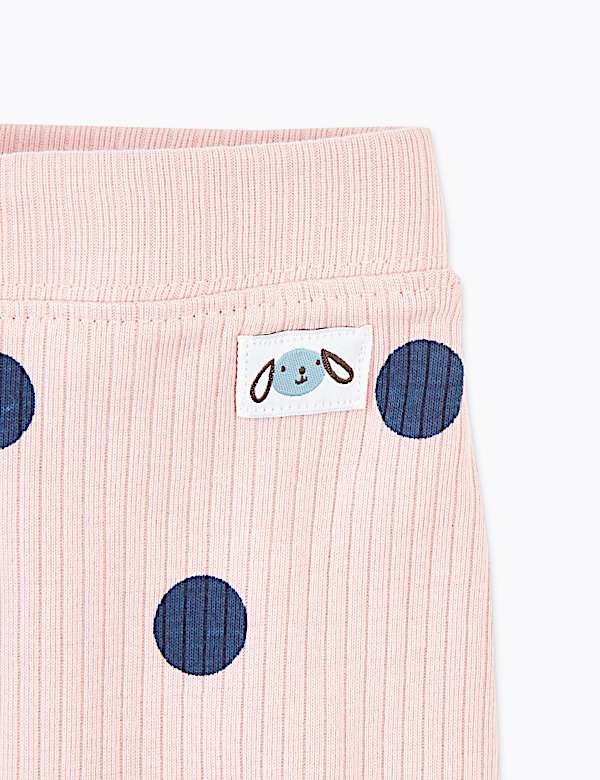 Cotton Ribbed Leggings (0-36 Mths)