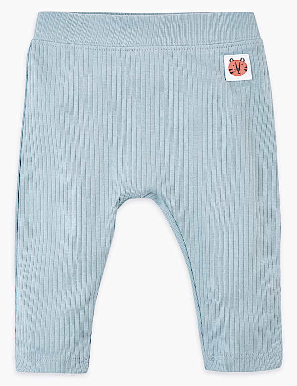 Cotton Ribbed Leggings (0-36 Mths)