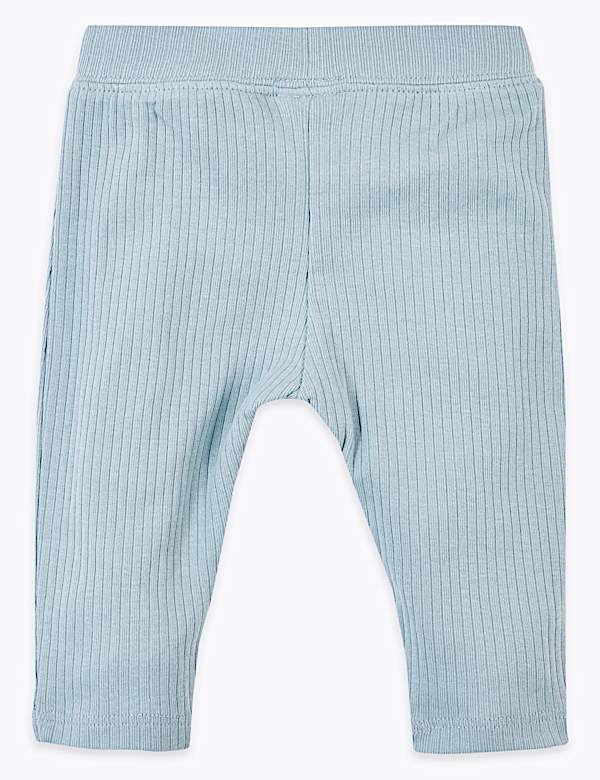 Cotton Ribbed Leggings (0-36 Mths)