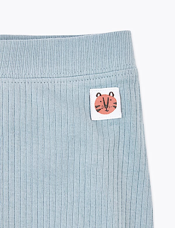 Cotton Ribbed Leggings (0-36 Mths)