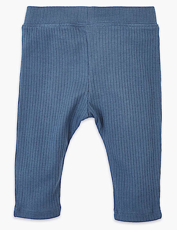 Cotton Ribbed Leggings (0-36 Mths)