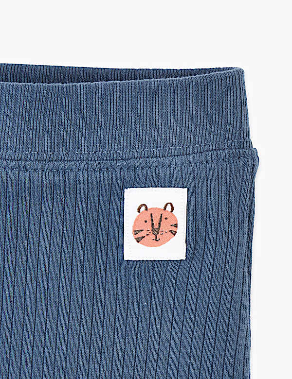 Cotton Ribbed Leggings (0-36 Mths)