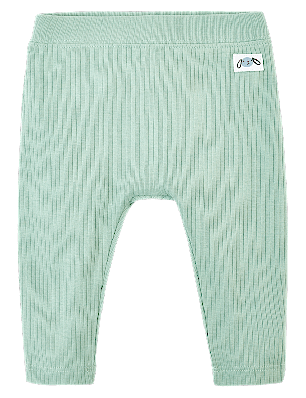 Cotton Ribbed Leggings (0-36 Mths)
