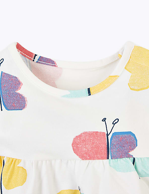 Cotton Rich Butterfly Print Dress