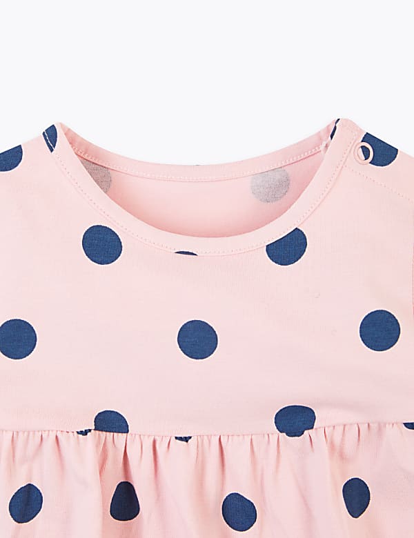 Cotton Rich Jersey Spot Design Dress