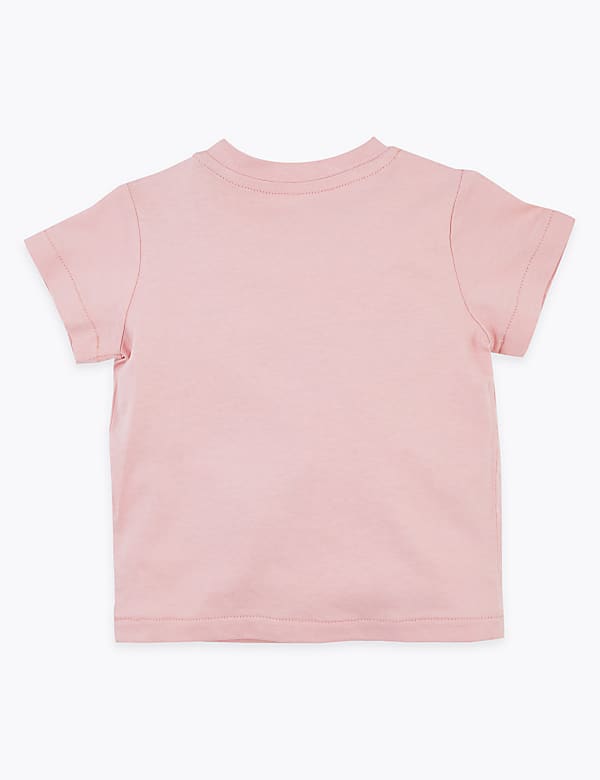 Cotton Giraffe Design T-Shirt (0-3 Yrs)