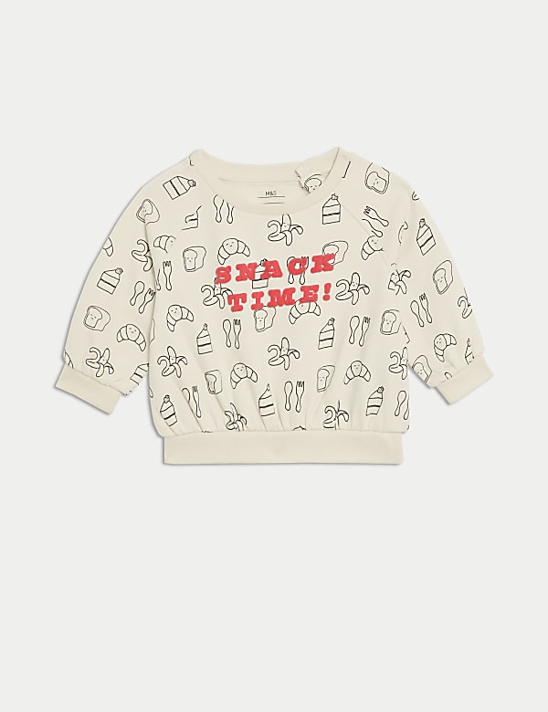 Ensemble 2&nbsp;pi&egrave;ces 100&nbsp;% coton &agrave; motif Snack Time (jusqu&rsquo;au 3&nbsp;ans) - FR