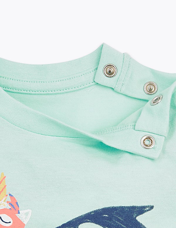 Cotton Unicorn Design T-Shirt