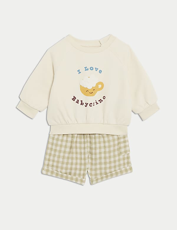 Ensemble 2&nbsp;pièces Babyccino en coton (jusqu’au 3&nbsp;ans) - CA
