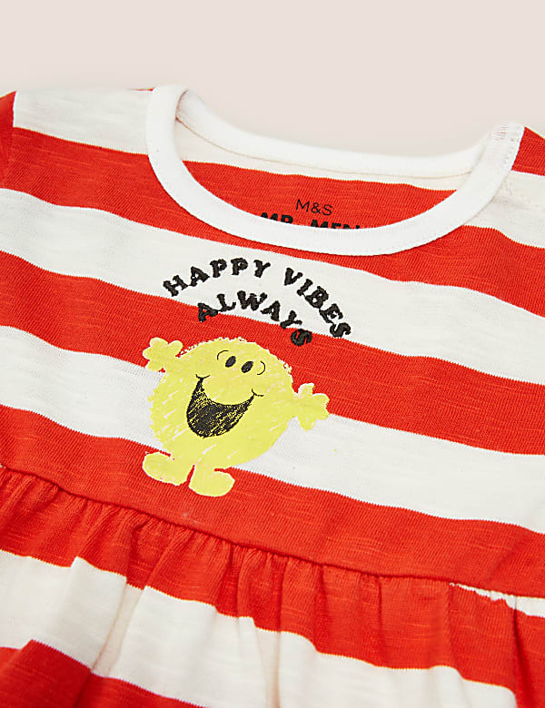 Pure Cotton Jersey Mr. Men™ Striped Dress