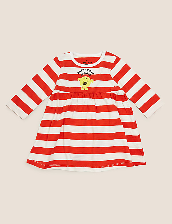 Pure Cotton Jersey Mr. Men™ Striped Dress