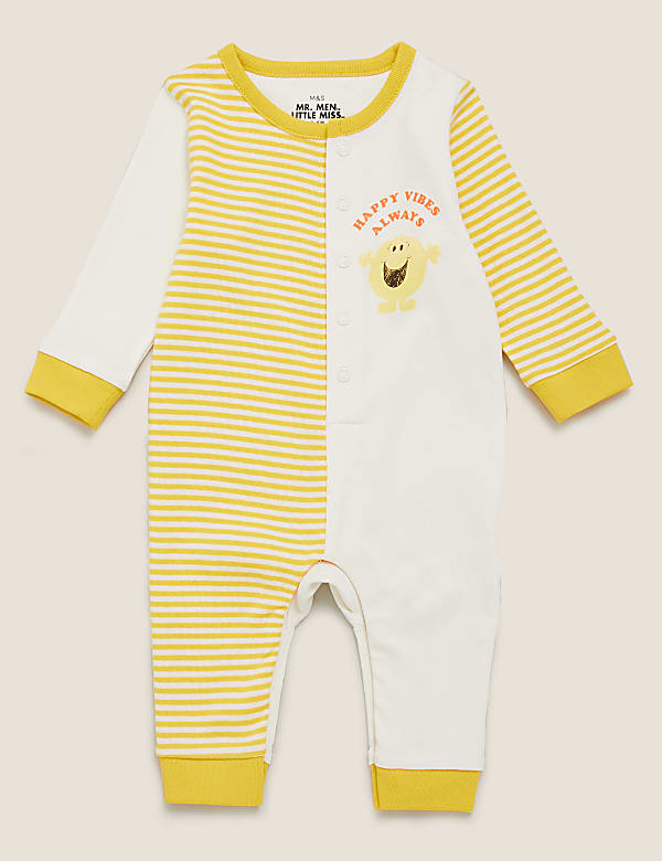 Pure Cotton Mr. Men™ Striped All in One