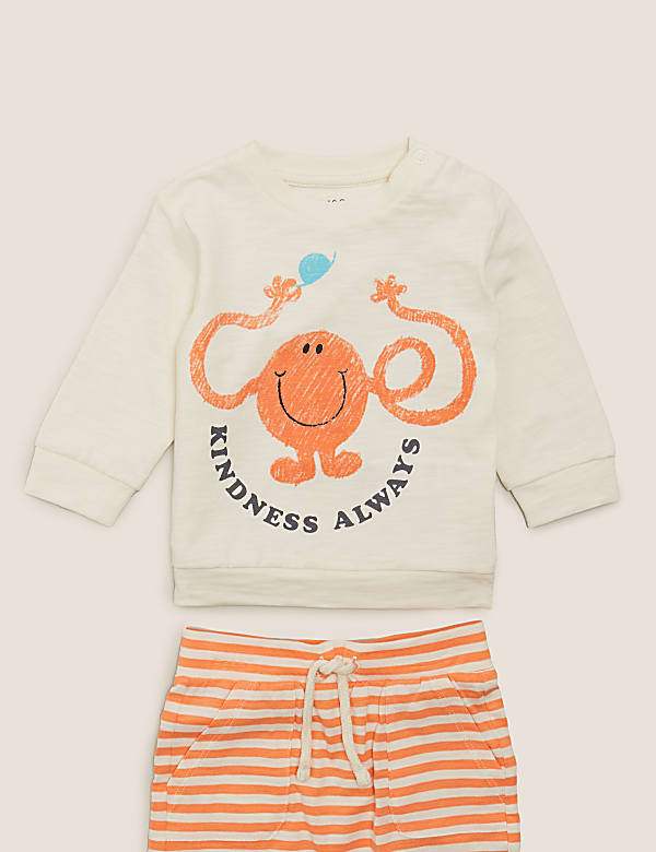 2 Piece Pure Cotton Mr Men&trade; Outfit (7lbs-3 Yrs)