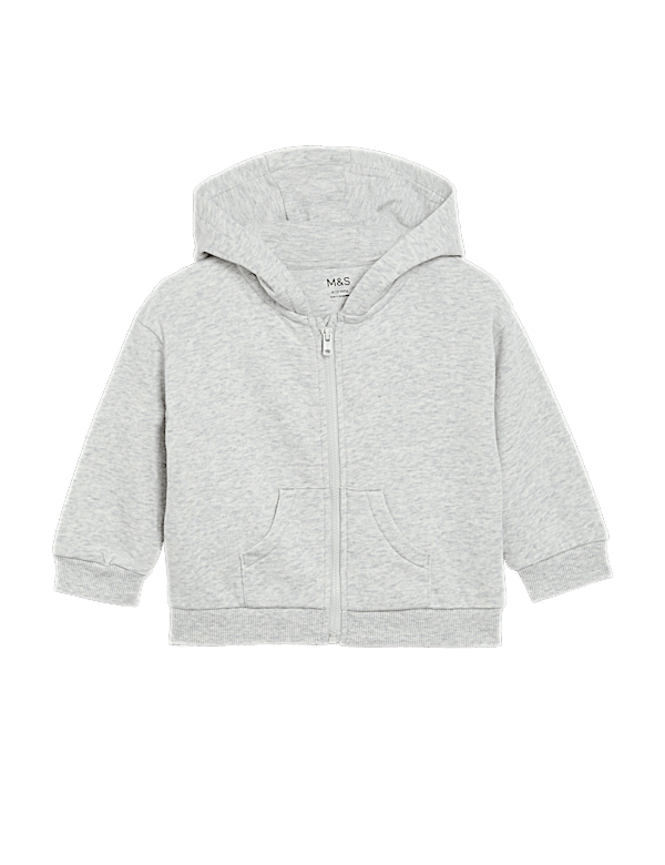 Cotton Rich Zip Hoodie (0-3 Yrs)