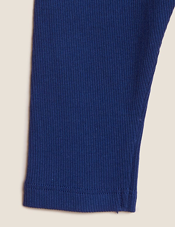 Cotton Rich Ribbed Leggings (0-3 Yrs)