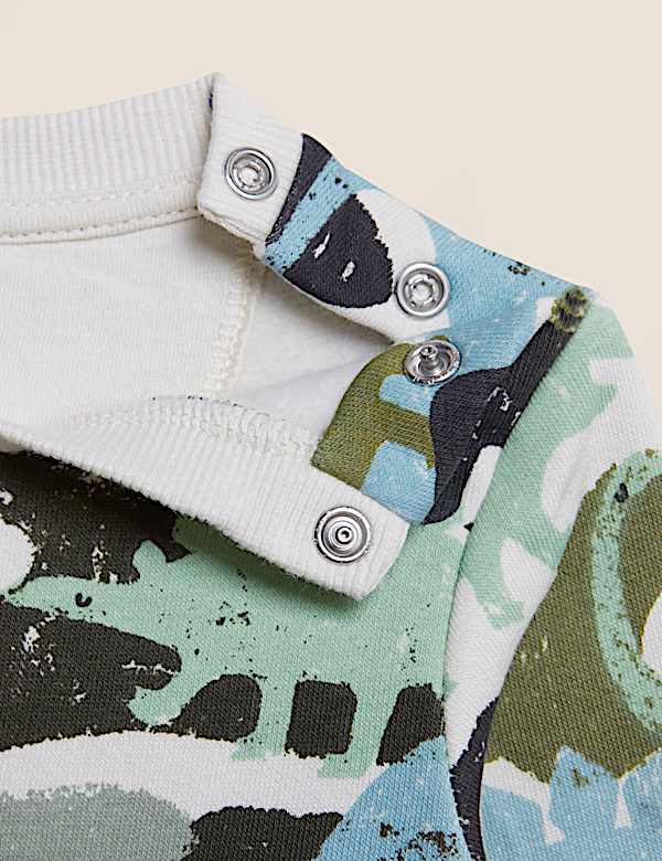 Cotton Rich Dinosaur Sweatshirt (0-3 Yrs)