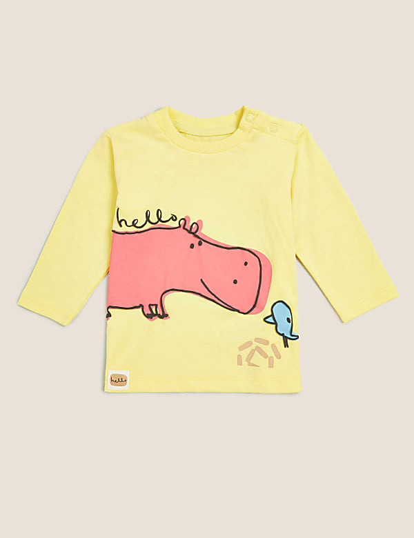Organic Cotton Hippo Print Top