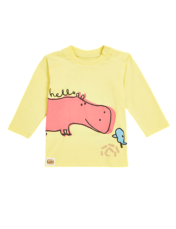Organic Cotton Hippo Print Top
