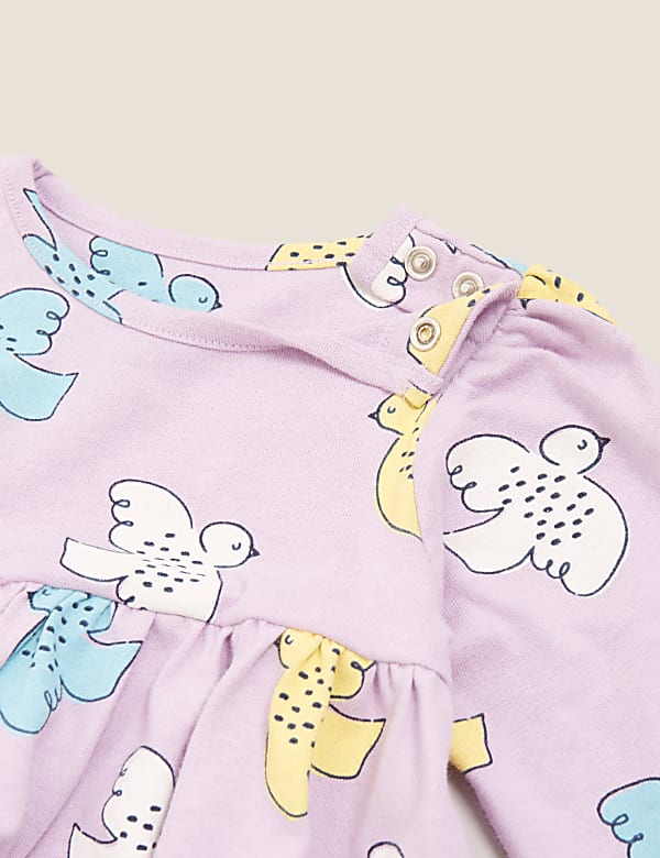 Pure Cotton Bird Print Dress