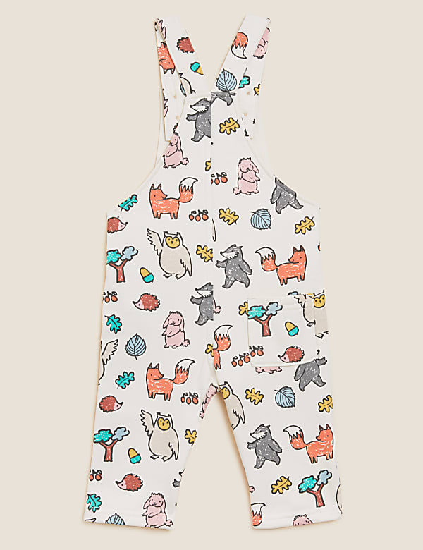 Cotton Rich Woodland Dungarees (0-3 Yrs)
