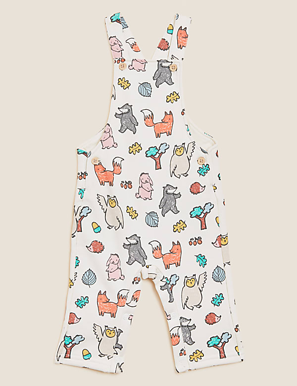 Cotton Rich Woodland Dungarees (0-3 Yrs)