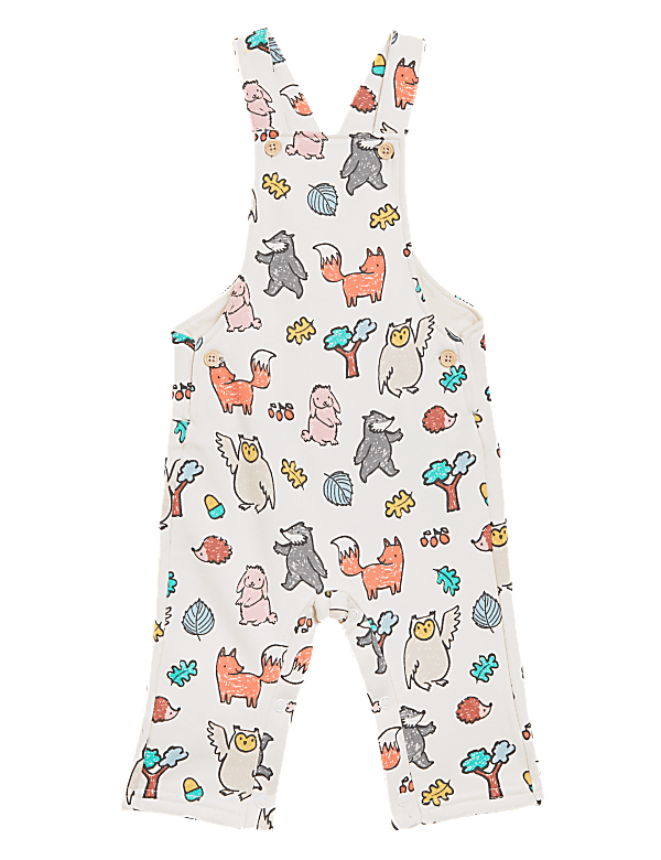 Cotton Rich Woodland Dungarees (0-3 Yrs)