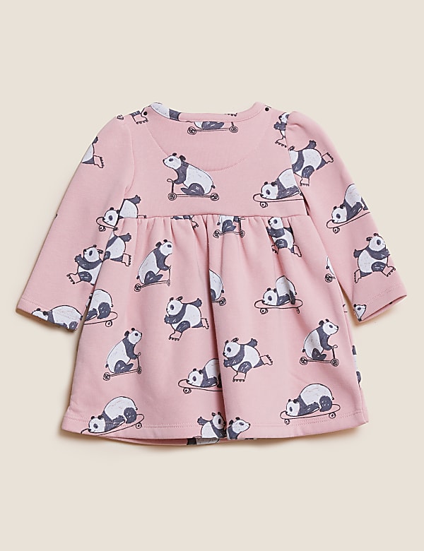 Cotton Rich Panda Print Dress (0-3 Yrs)