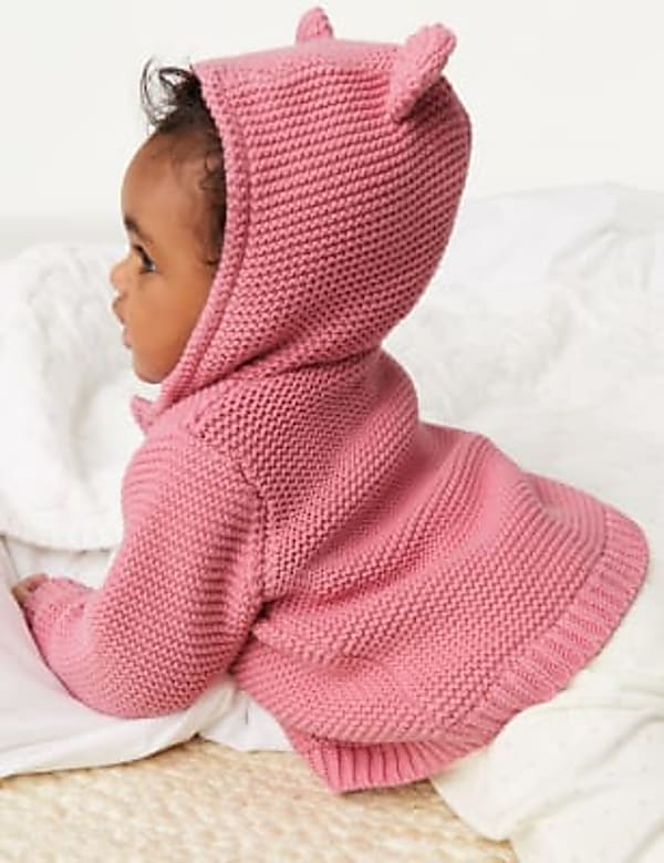 Pure Cotton Chunky Knitted Cardigan
