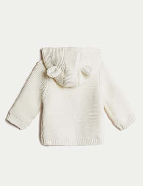 Pure Cotton Chunky Knitted Cardigan