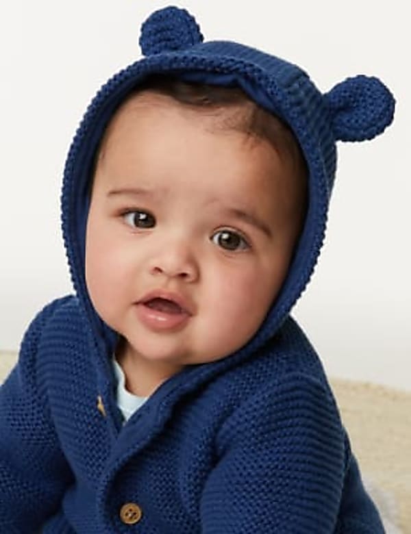 Pure Cotton Chunky Knitted Cardigan