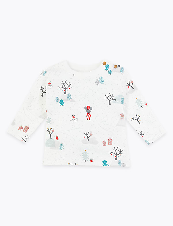 Winter Scene Printed  Top