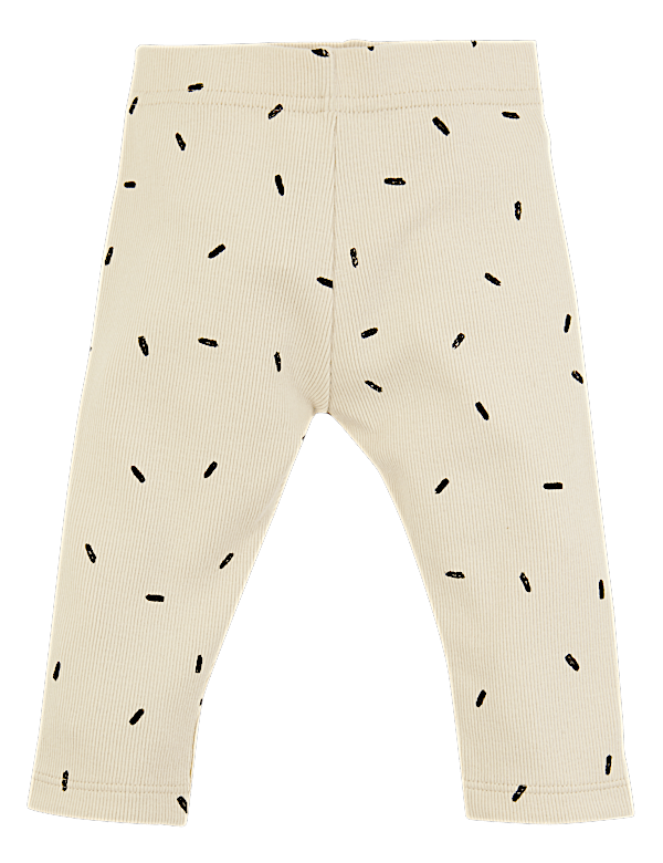 Organic Cotton Dash Print Leggings