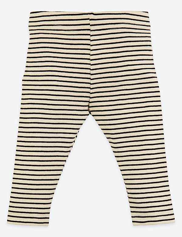 Organic Cotton Striped Leggings (7lbs-3 Yrs)
