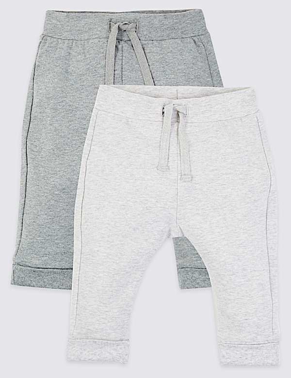 2 Pack Face Print Joggers (7lbs-3 Yrs)