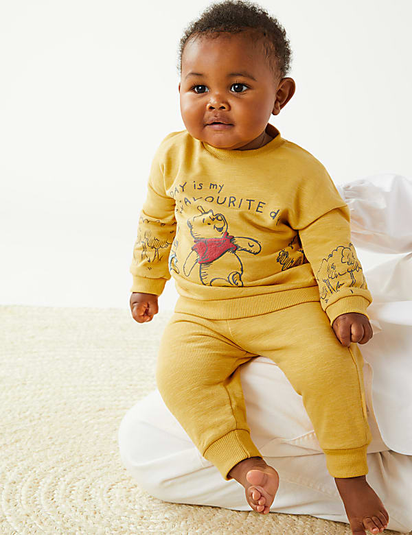 2pc Cotton Rich Winnie the Pooh™ Outfit (0-3 Yrs)