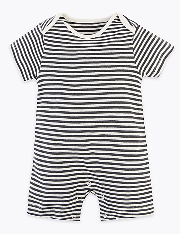 3 Pack Pure Cotton Safari Rompers (6½lbs-3 Yrs)