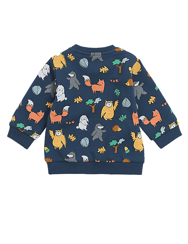 Cotton Rich Woodland Sweater (0-3 Yrs)