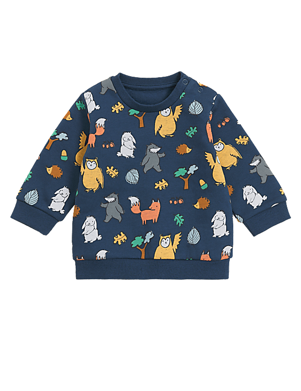 Cotton Rich Woodland Sweater (0-3 Yrs)