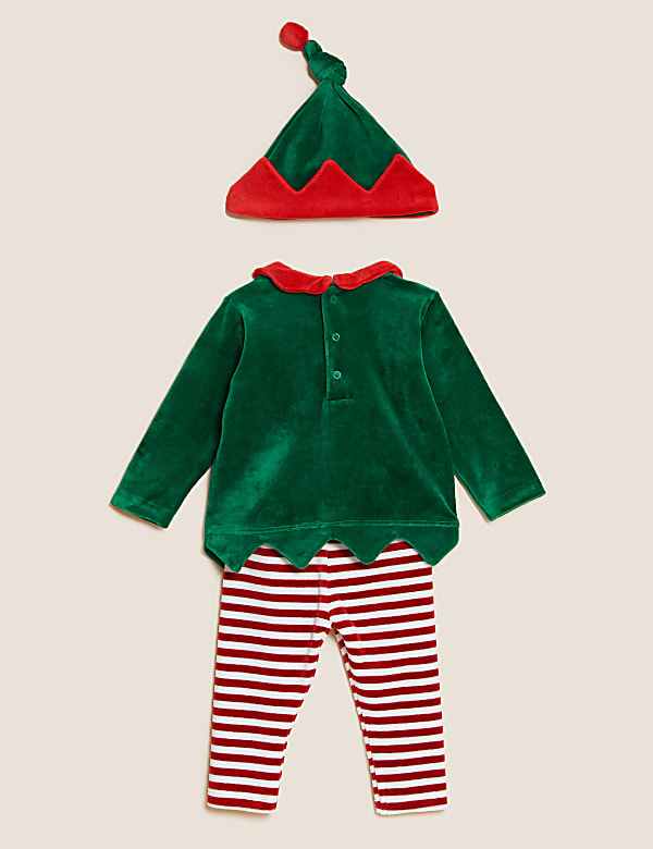 3pc Cotton Rich Elf Outfit (0-3 Yrs)