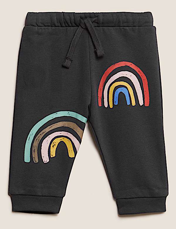 Cotton Rich Rainbow Joggers (0-3 Yrs)