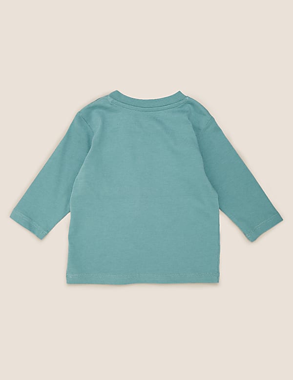 Pure Cotton Bear & Penguin Print Top (0-3 Yrs)
