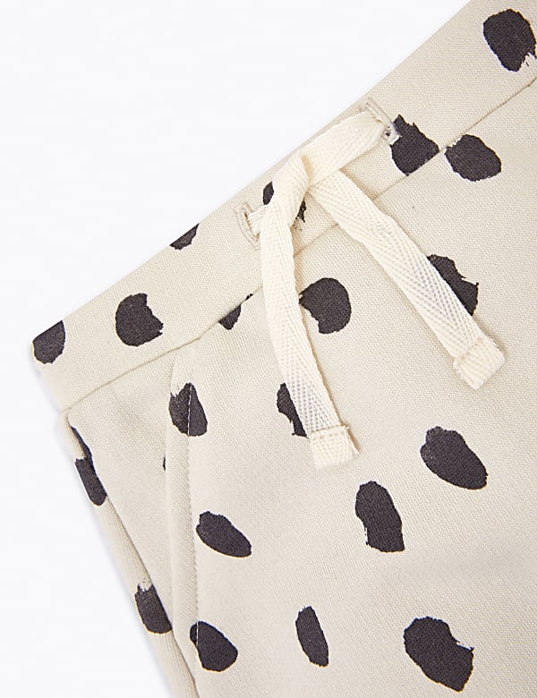 Cotton Rich Dash Print Joggers (0-3 Yrs)